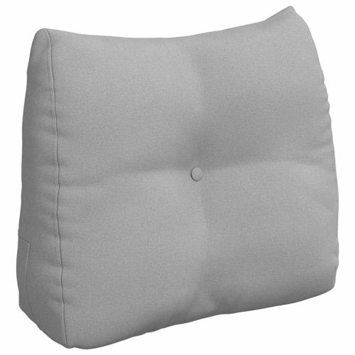 Възглавница за гръб Облачно сиво 60 x 24 x 50 см текстил
