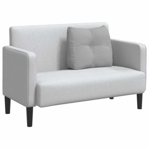 Възглавница за гръб Облачно сиво 60 x 24 x 50 см текстил