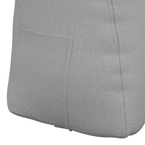 Възглавница за гръб Облачно сиво 60 x 24 x 50 см текстил