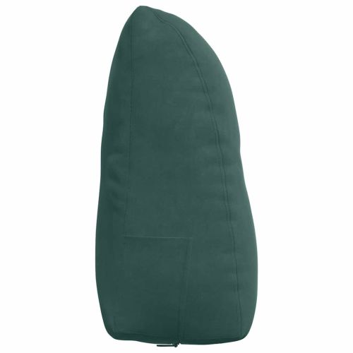 Възглавница за гръб Тъмен зелен 60 x 24 x 50 см Кадифе
