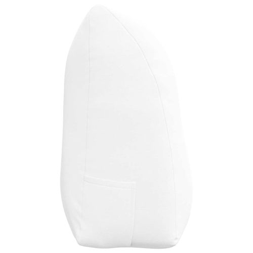 Възглавница за гръб Бяло 100 x 24 x 50 см текстил