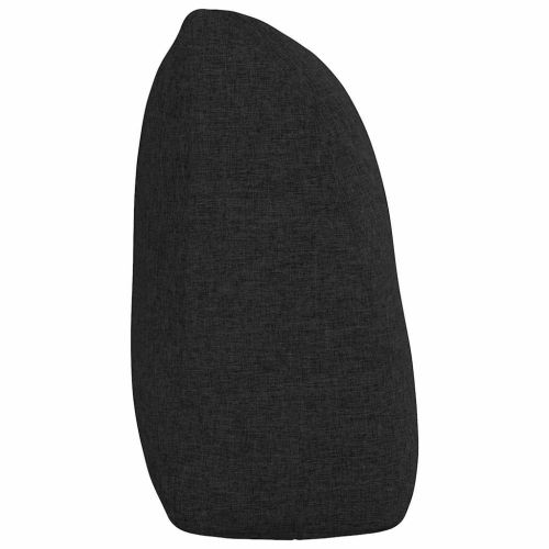 Възглавница за гръб Черно 120 x 24 x 50 см текстил