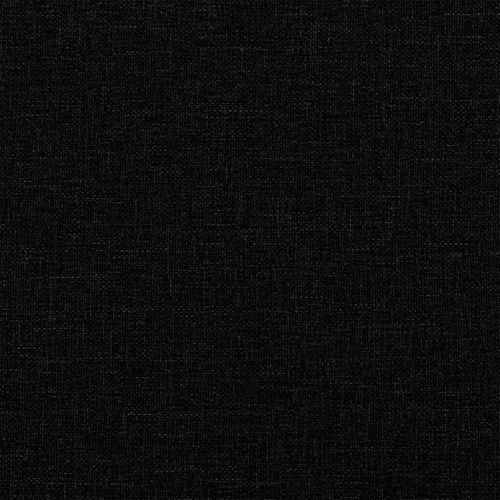 Възглавница за гръб Черно 120 x 24 x 50 см текстил