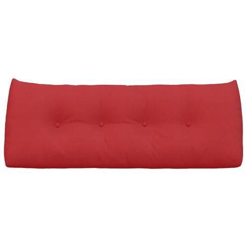 Възглавница за гръб Червено 120 x 24 x 50 см текстил