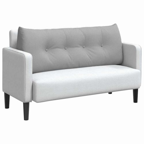 Възглавница за гръб Облачно сиво 120 x 24 x 50 см текстил