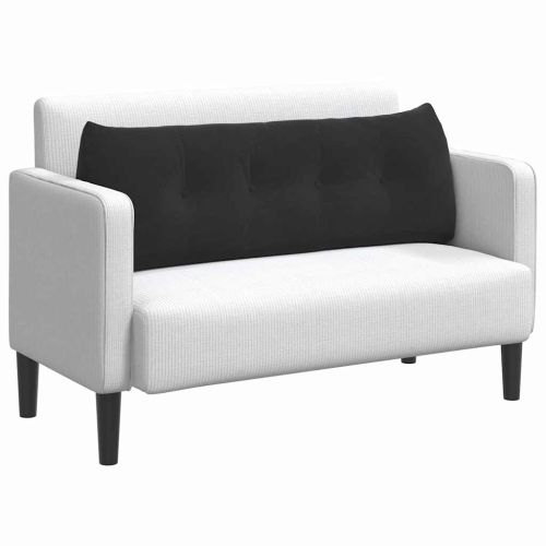 Възглавница за гръб Черно 140 x 24 x 50 см Кадифе