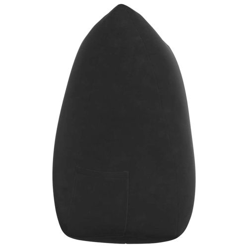 Възглавница за гръб Черно 140 x 24 x 50 см Кадифе