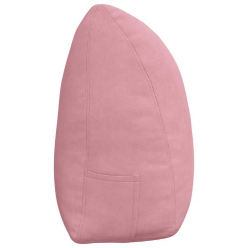 Възглавница за гръб Розово 160 x 24 x 50 см Кадифе