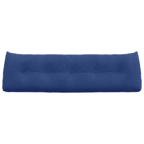 Възглавница за гръб Полицейско синьо 160 x 24 x 50 см Кадифе