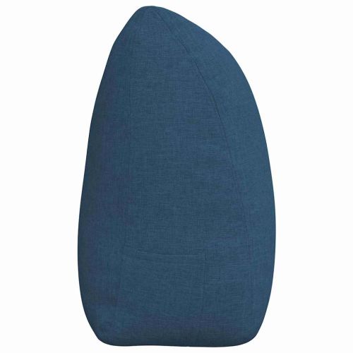 Възглавница за гръб Синьо 180 x 24 x 50 см текстил