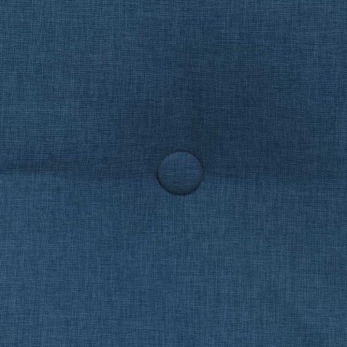 Възглавница за гръб Синьо 180 x 24 x 50 см текстил