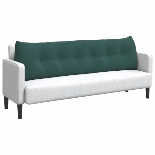 Възглавница за гръб Тъмен зелен 180 x 24 x 50 см Кадифе