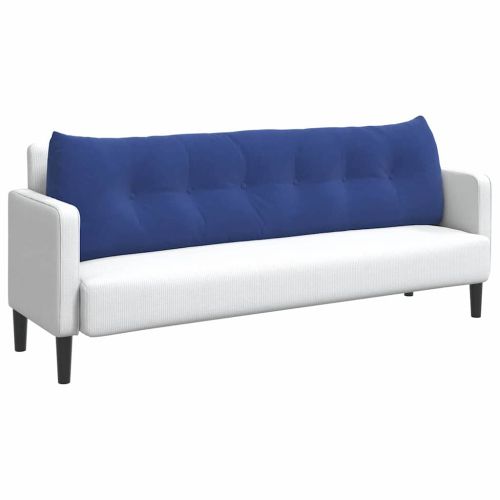 Възглавница за гръб Полицейско синьо 180 x 24 x 50 см Кадифе