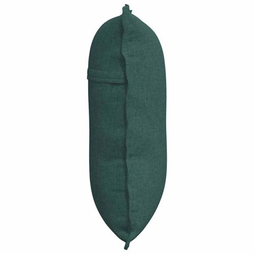 Възглавница за гръб Тъмен зелен 60 x 19 x 50 см текстил