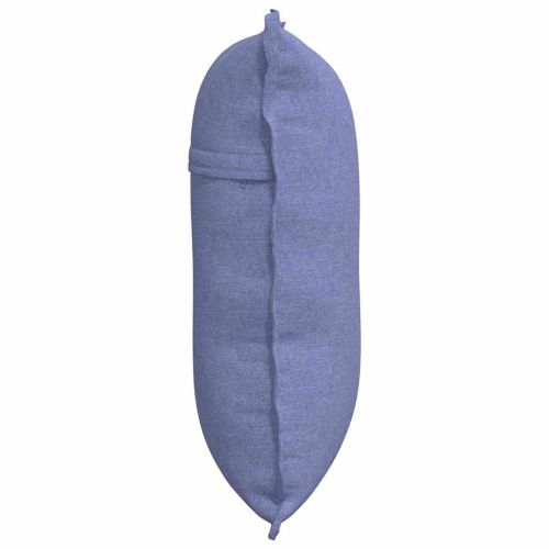 Възглавница за гръб Дънково син 60 x 19 x 50 см текстил