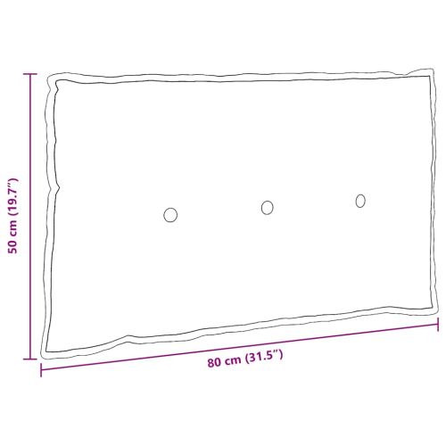 Възглавница за гръб Кафяво 80 x 19 x 50 см текстил