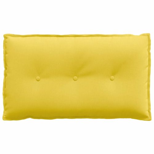 Възглавница за гръб Светло жълто 80 x 19 x 50 см текстил
