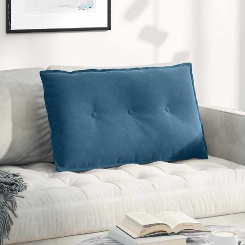 Възглавница за гръб Синьо 80 x 50 cm Кордюрова тъкан