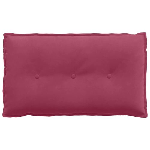 Възглавница за гръб Виненочервен 80 x 50 cm Кордюрова тъкан