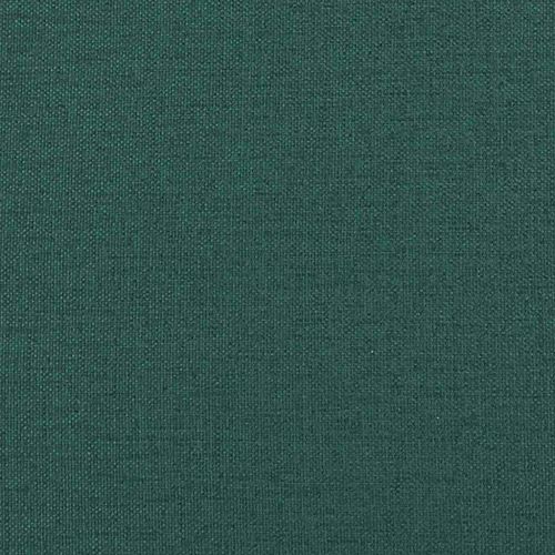 Възглавница за гръб Тъмен зелен 100 x 19 x 50 см текстил