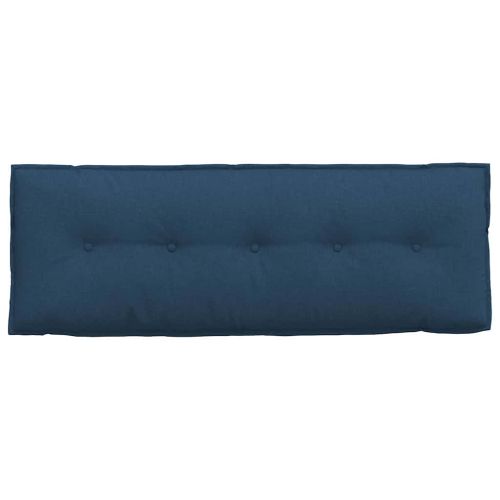 Възглавница за гръб Синьо 140 x 19 x 50 см текстил