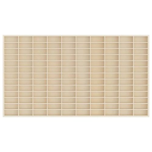 Стена дисплей кутия Бежово 98 x 4,5 x 55 см Инженерно дърво