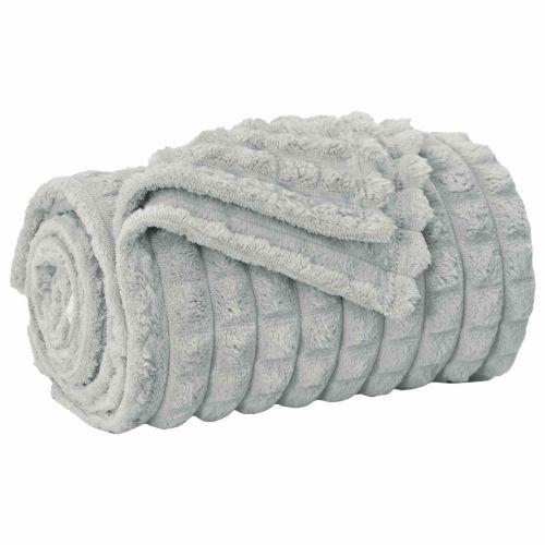 Одеяло Сив 240 x 220 cm Мека вълна