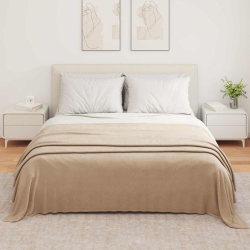 Одеала за хвърляне 6 pcs Камилски 350 x 270 см Мека вълна