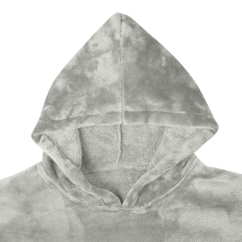 Одеяло с качулка Сив m Фланела