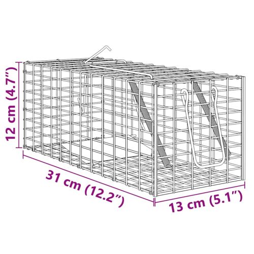 Капан за животни Антрацит 31 x 13 x 12см Стомана