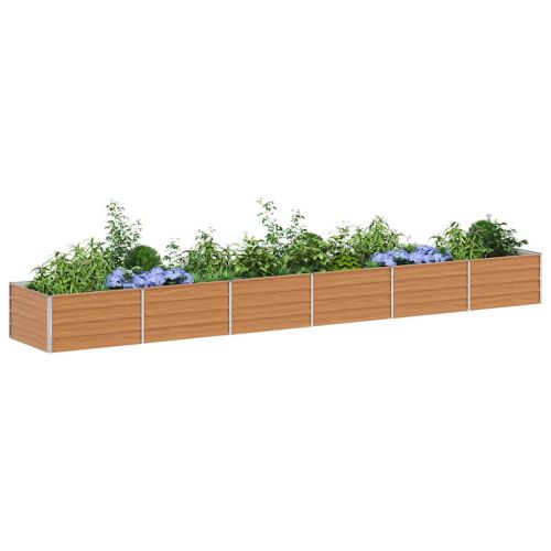 Градинска повдигната леха Светло кафяво 480 x 80 x 45 cm