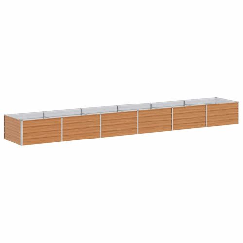 Градинска повдигната леха Светло кафяво 480 x 80 x 45 cm