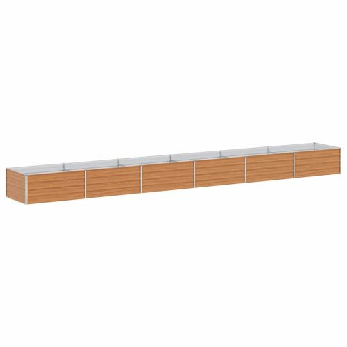 Градинска повдигната леха Светло кафяво 600 x 80 x 45 cm