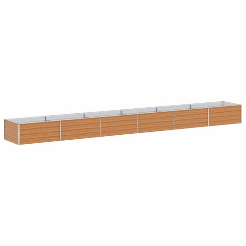 Градинска повдигната леха Светло кафяво 600 x 80 x 45 cm