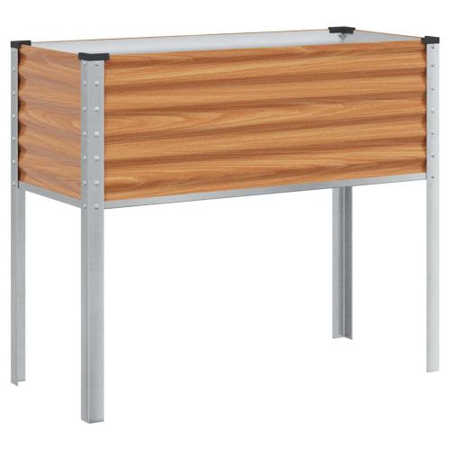 Градинска саксия Светло кафяво 100 x 45 x 90 см