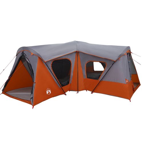 Семейна палатка Сив и оранжев 610 x 610 x 210 см