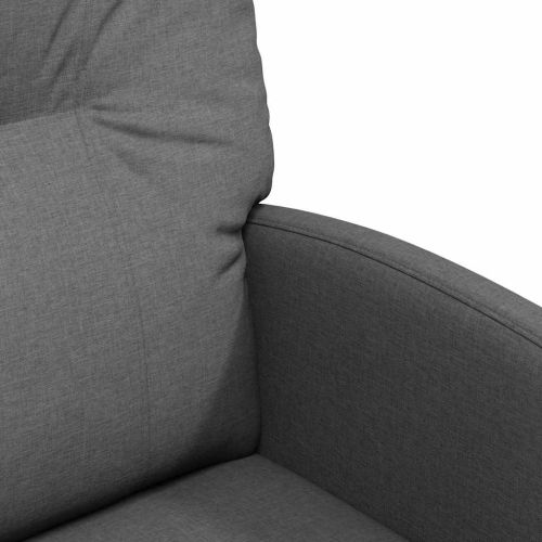 Столове с Колела 2 pcs Тъмносив 57 x 67 x 95 см текстил