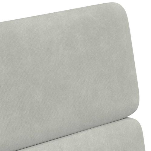 Столове с Колела 2 pcs Светлосиво 58 x 65 x 98 см Кадифе