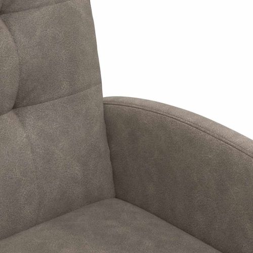 Столове с Колела с колела 2 pcs Сив 58 x 67 x 97 см Изкуствена