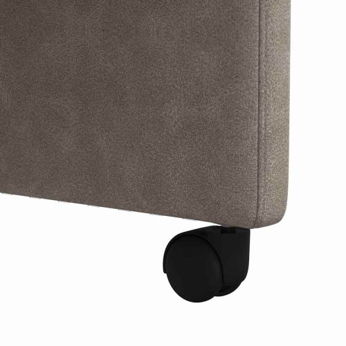 Столове с Колела с колела 2 pcs Сив 58 x 67 x 97 см Изкуствена