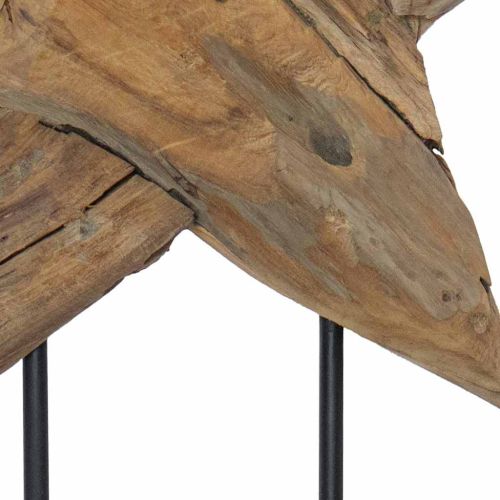 Коледна звезда Кафяво 43,5 x 13,5 x 59 см Солидно тиково дърво