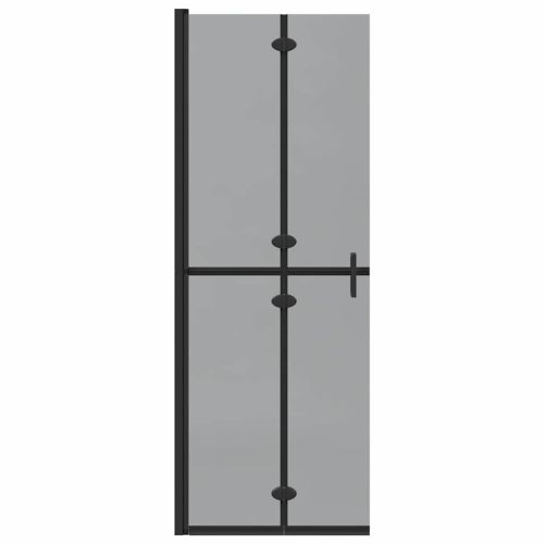 Стена за душ с влизане Черно 70 x 6,5 x 190 см