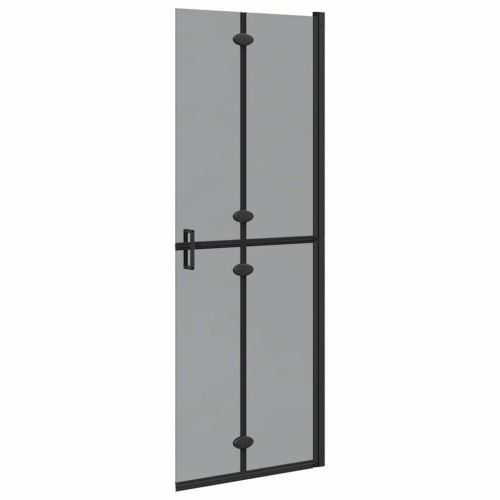 Стена за душ с влизане Черно 70 x 6,5 x 190 см