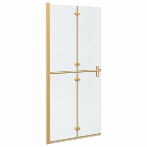 Стена за душ с влизане Златист 90 x 6.5 x 190 см