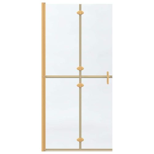 Стена за душ с влизане Златист 90 x 6.5 x 190 см