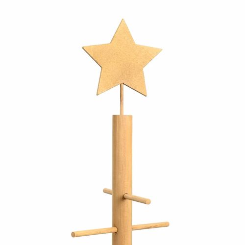 Дървено Коледно Дърво с поставка Кафяво 210 cm бамбук