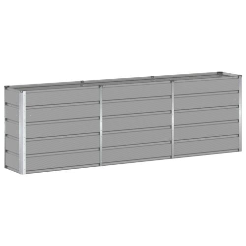 Кашпа Светлосиво 240 x 40 x 75 см Стомана