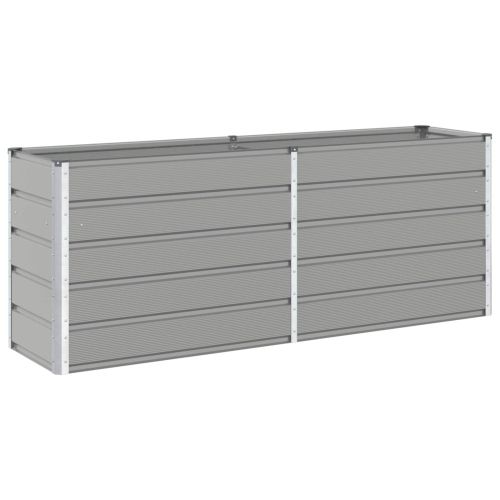 Кашпа Светлосиво 195 x 50 x 75 см Галванизирана стомана