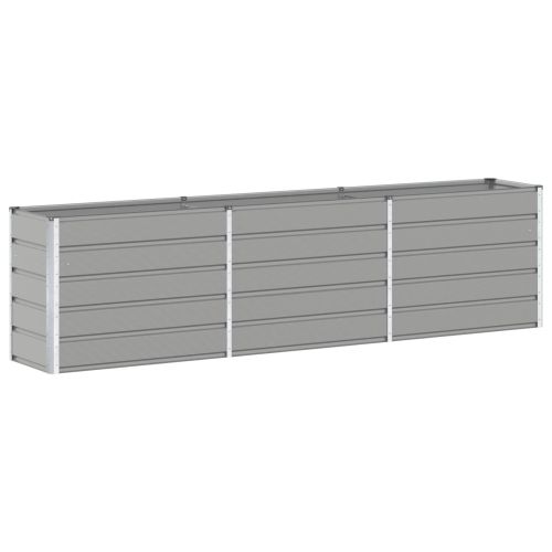 Кашпа Светлосиво 290 x 50 x 75 см Галванизирана стомана