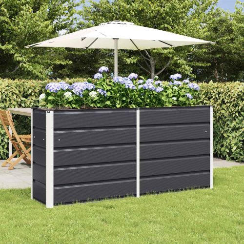 Кашпа Антрацит 160 x 40 x 75 см Стомана